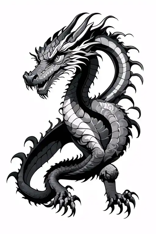 Dragon Chest To Arm Sleeve