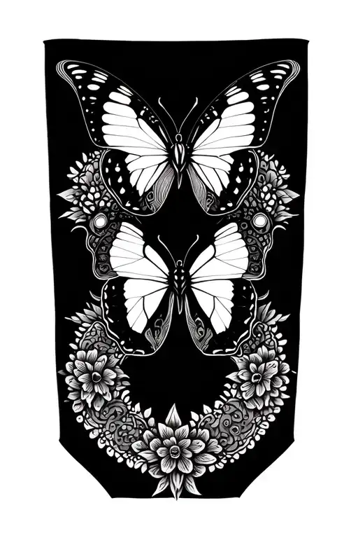 Butterfly Mandala Design