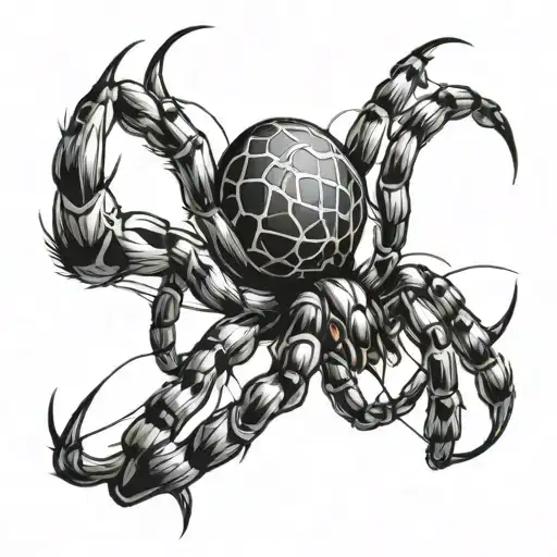 Spider Weaving A Web