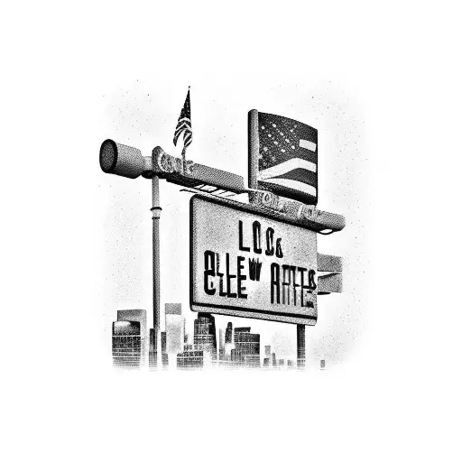 Los Angeles City Route 66 And New York