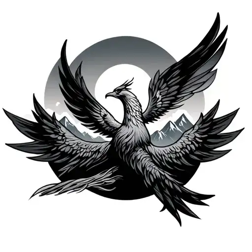 333 Angle Number Outdoors Mountains Rising Phoenix