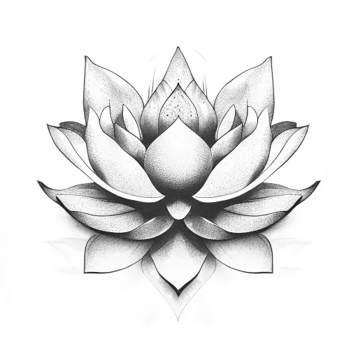 Black And Aesthetic Lotus Flower
