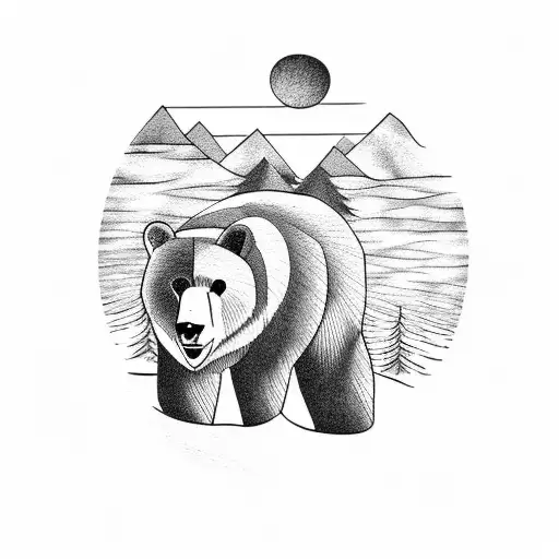 Appalachian Mountains With A Bear