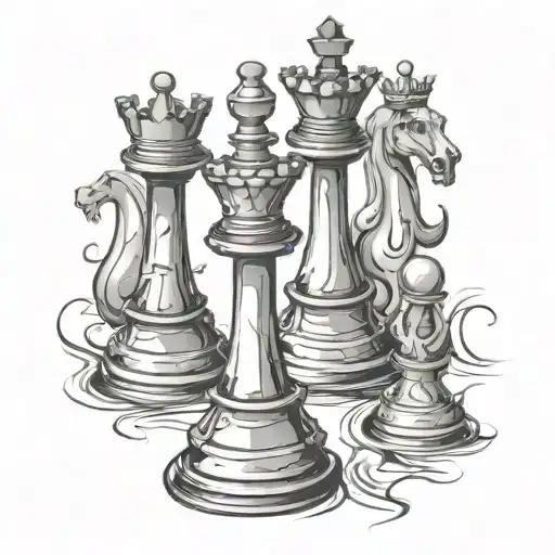 Chess Pieces Gothic