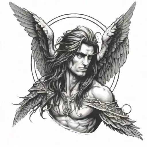 Arch Angel Man Long Hair
