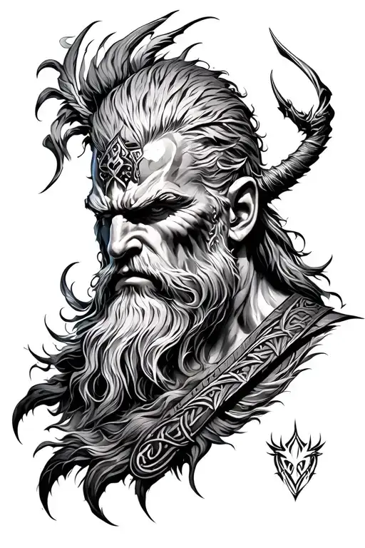 Nordic Mythology Tattoo Of God Of War