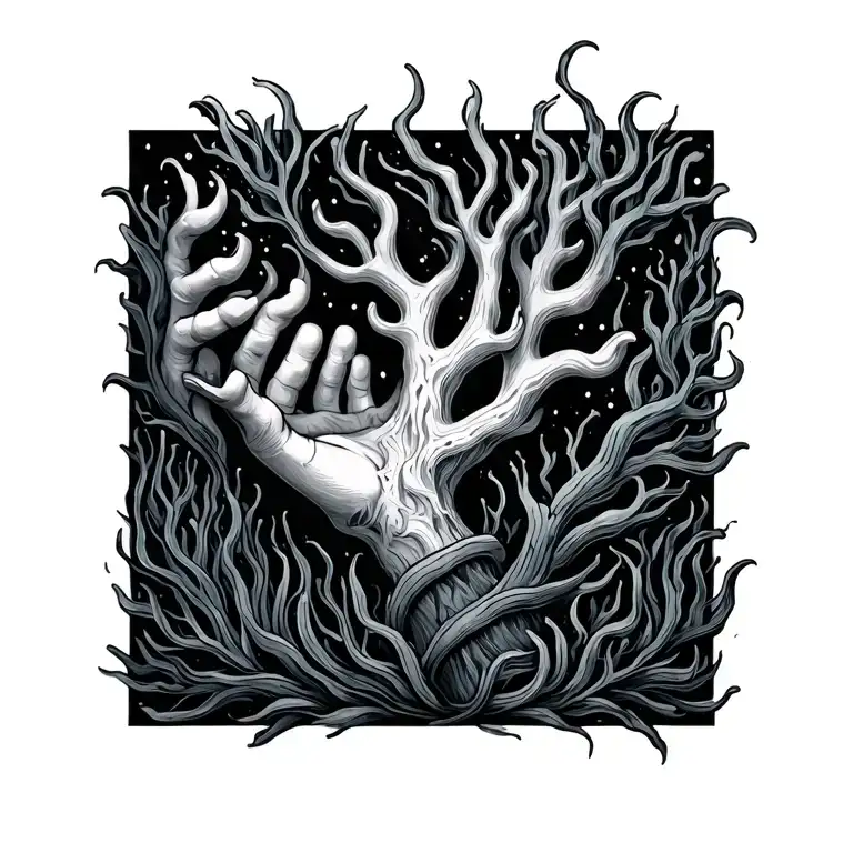 Wrap Around Wrist Tattoo What Is Based Off Or Coral And Seaweed