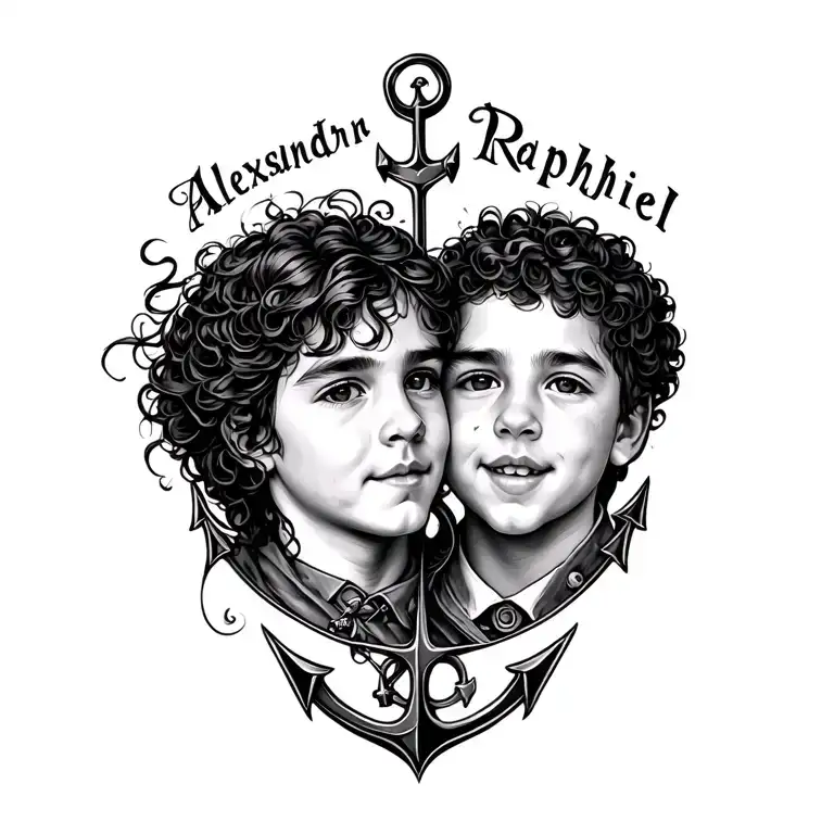 Nautical With Both Kids Names Aleksandr And Raphiel