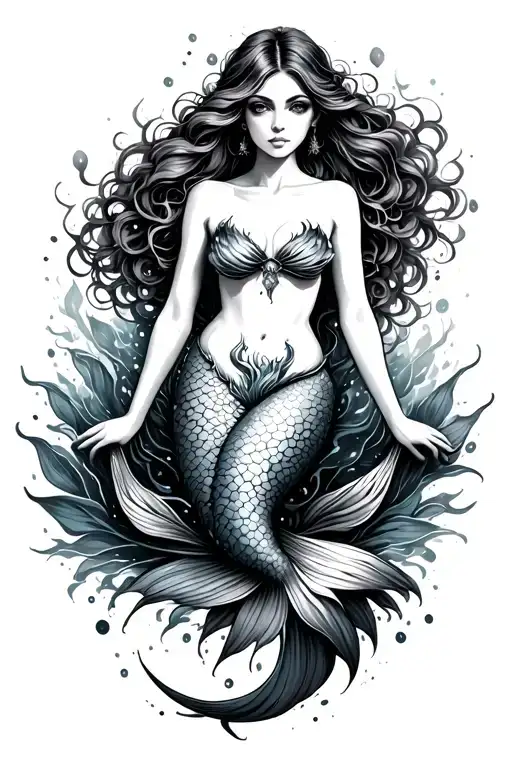 Fine Line Mermaid