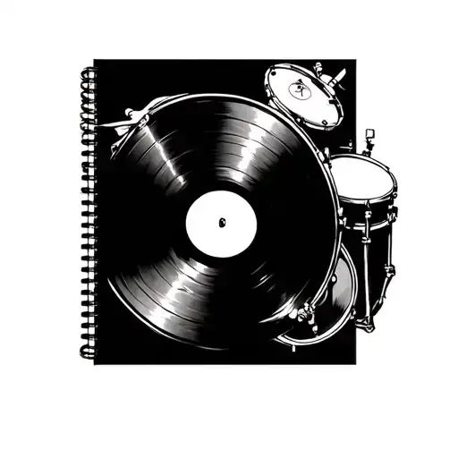 Drums Book Vinyl Player Mandala