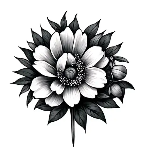 Tonsil Removal Equipment With Flowers And A Healing Something