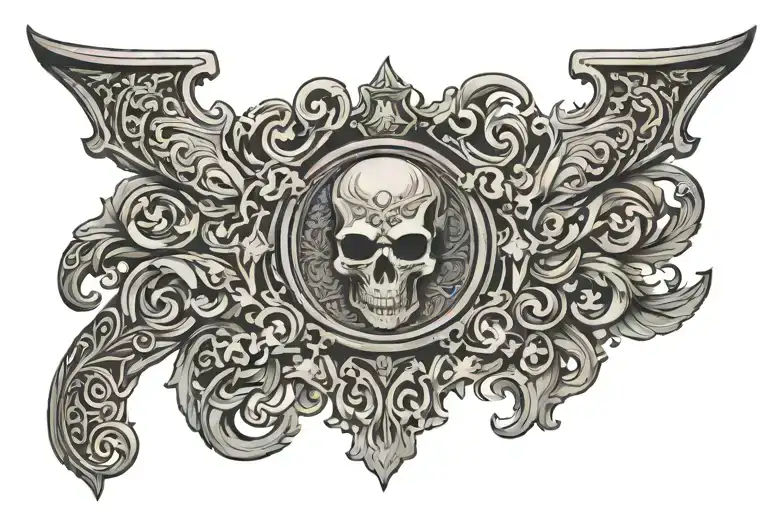 Tooled Leather Western Sleeve