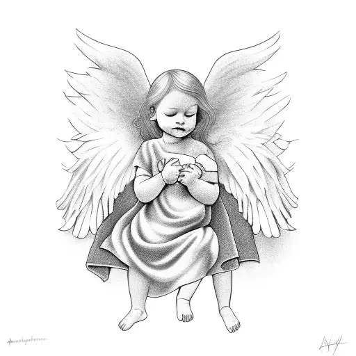 Angel With Baby