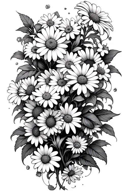 Cluster Of Daisies And Vines Wrapping