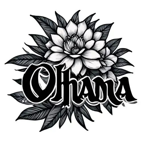 Symbol Lettering For Ohana