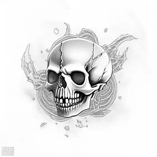 Small Skull Void Scary Beautiful