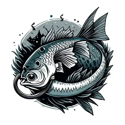 Camping Fishing Hook Intertwined