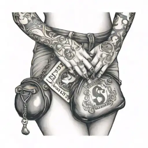 Money Bag Girl Holding