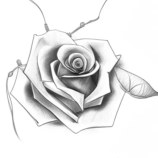 A Rose With A String