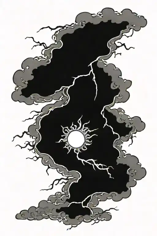 Sun And Thunder Storm