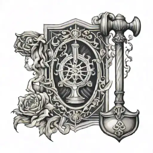 Hammer Of Justice Tarot Card