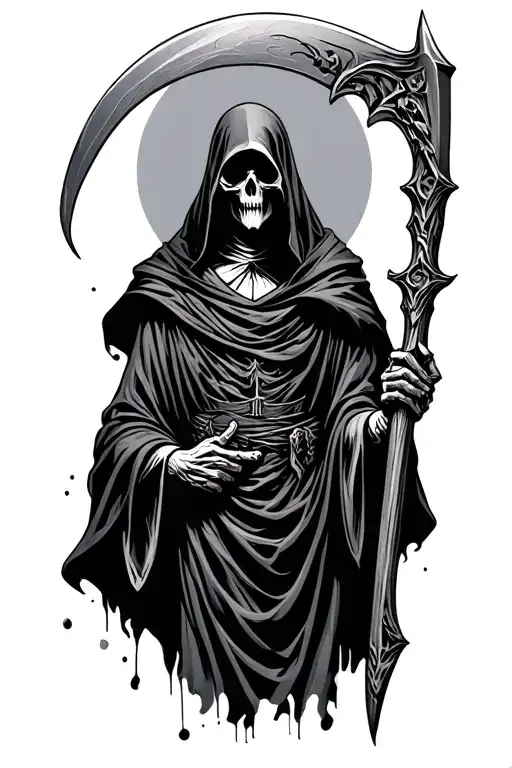 Grim Reaper With Scythe