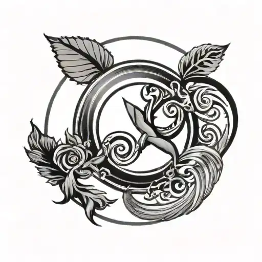 Feminism Symbol With Enso Circle