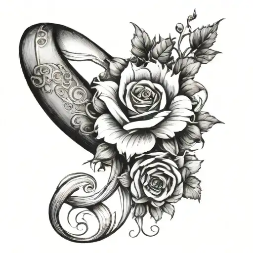 Rapunzel's Flower In A Gothic Leg Piece