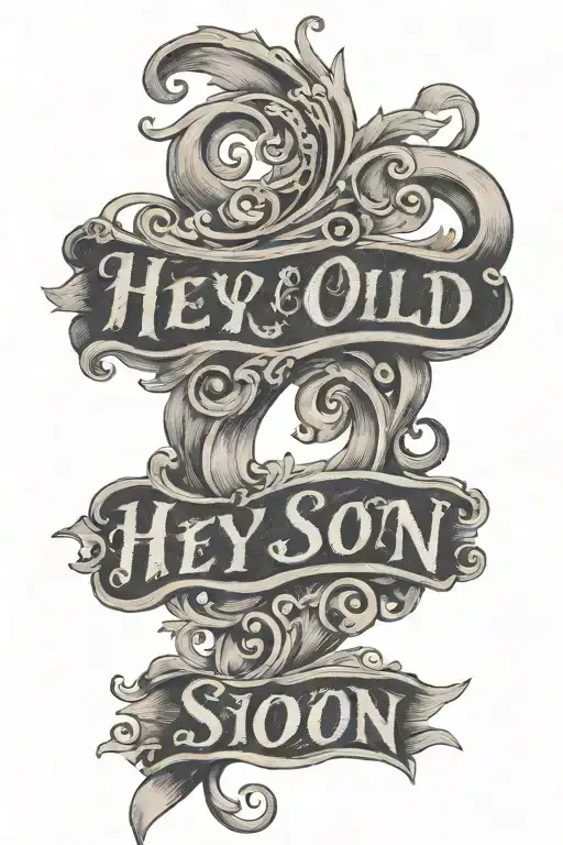 Hey Old Son Cursive Writing