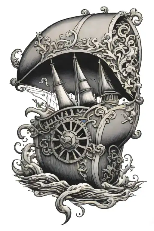 Scroll And Sea Chest