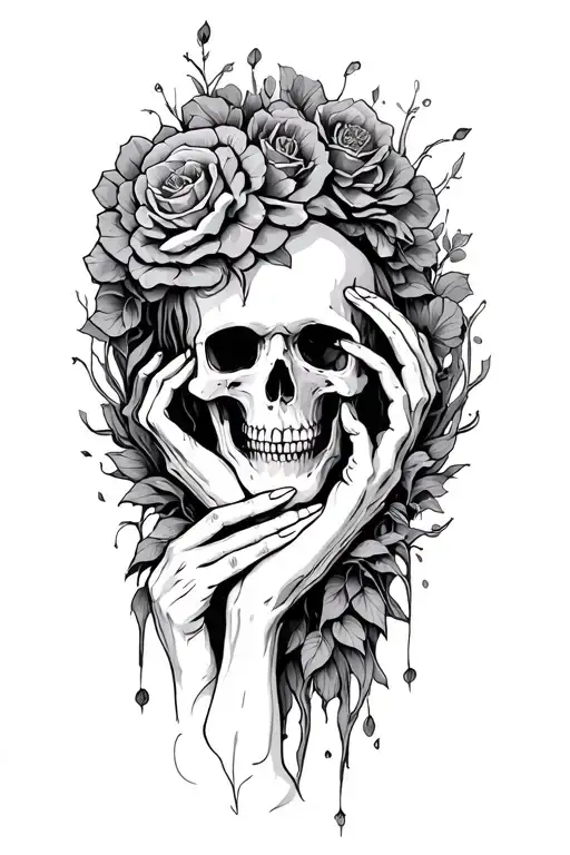 Death Holding Onto Life