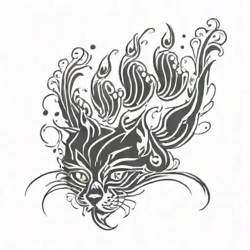 Cat Paw Abstract Design