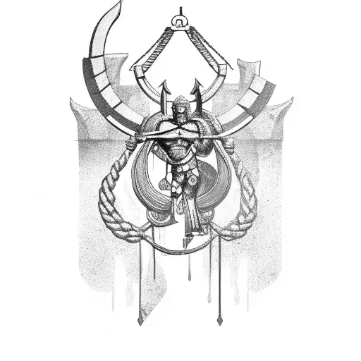 Libra Scale Spartan God