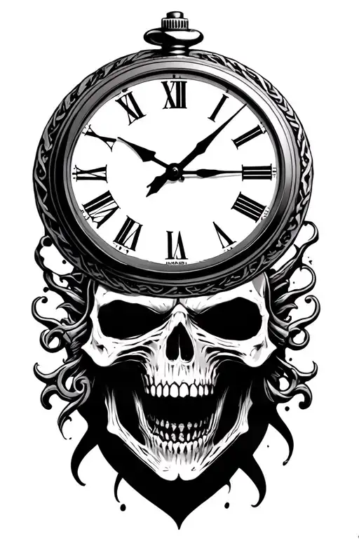 Grim Reaper Pocket Watch