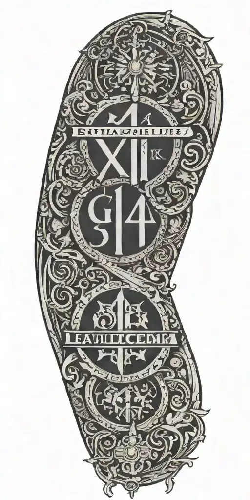 Roman Numerals 04 01 2024 With Latin Quote Se Vis Pacem Para Bellum With Name Gia