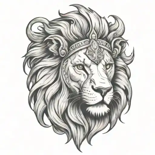 Lion Helmet Adorned William