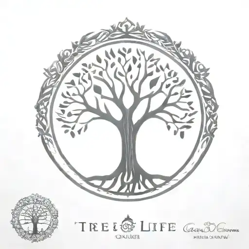 Tree Of Life Simple Tattoo Design