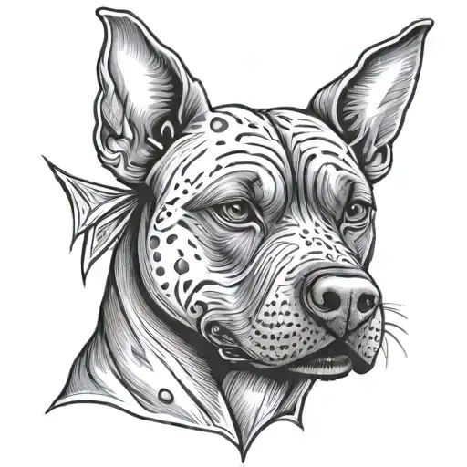 Jason Vorhees Pitbull Dog