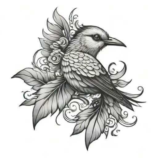 Puerto Rican Spindalis Bird Flying