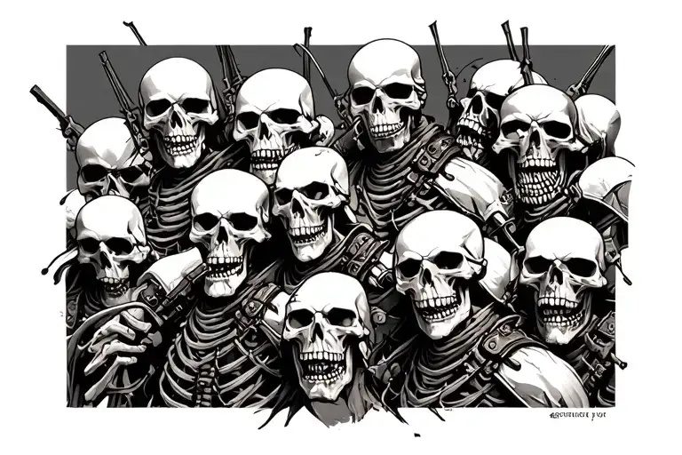 Dark Fantasy Skeleton Army