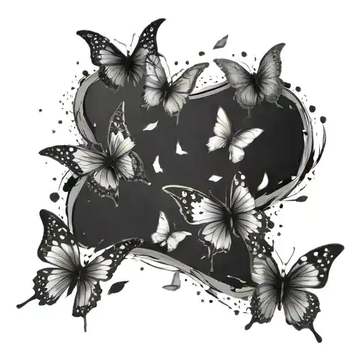 Little Butterflies Flying Across