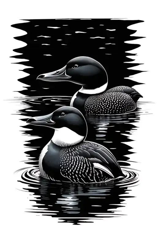 Loons On A Lakw