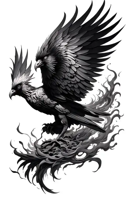 Phoenix Rising From The Ashes
