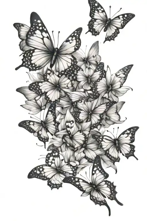 Make A Bunch Of Little Butterflies Flying