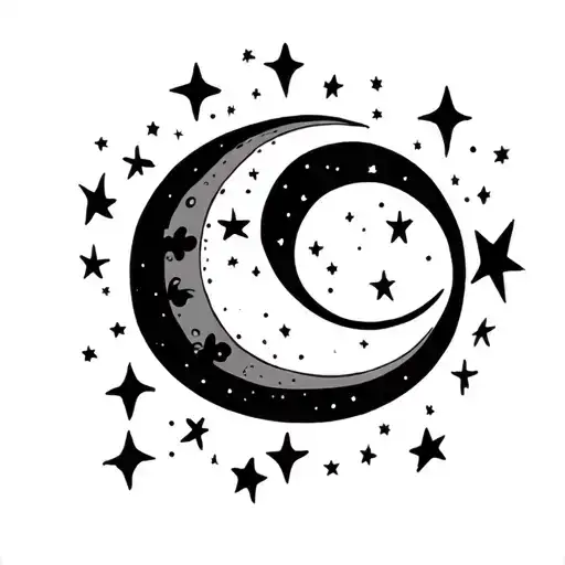 Moon And Stars Dainty