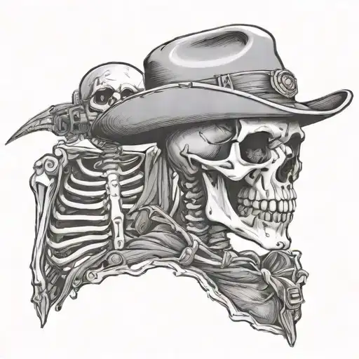 Skeleton Park Ranger With Cap
