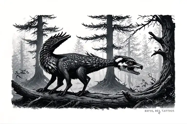 Prey In The Forest At Night