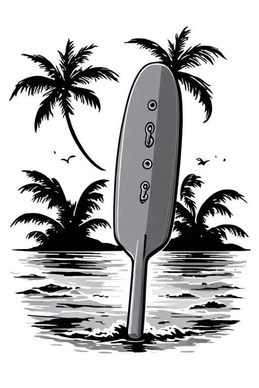 Paddle Pop And Beach Scene