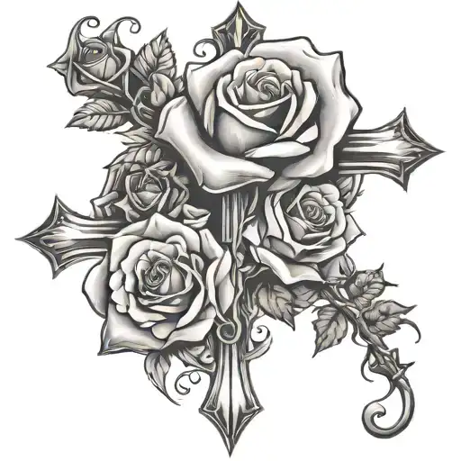 Rose And Cross Combine