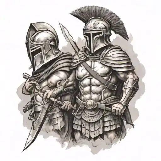 Spartan Soldier From Young To Old